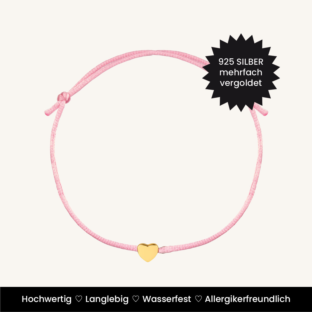 Armband little Love pink